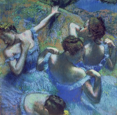 Blue Dancers by Edgar Degas